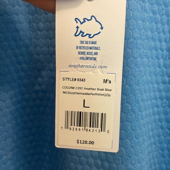 New Southern Tide Florida Yacht Club Men’s Quarter-Zip Pullover Large - Picture 6 of 15